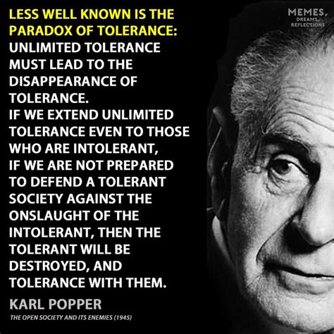 Karl Popper Karl Popper Tolerance Paradox