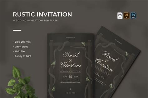 Rustic - Wedding Invitation