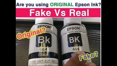 How To Identify Original Epson Ink Original Vs Fake Ink YouTube