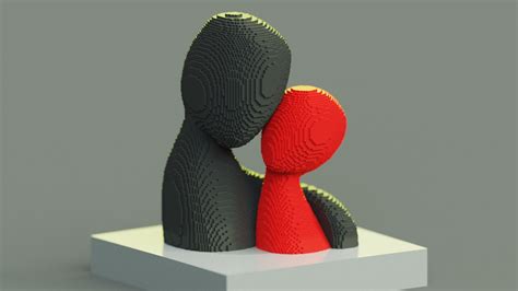 3D Love Couple Sculpture Model - TurboSquid 1862651