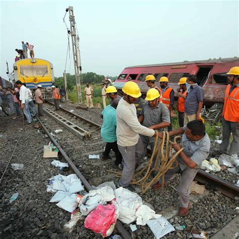 In Pics Triple Train Accident In Balasore