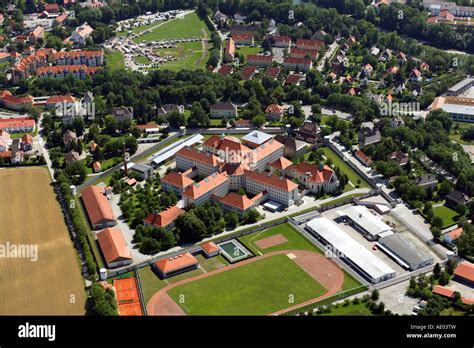 prison and sports field, Hitlers prison, Germany, Bavaria, Oberbayern ...