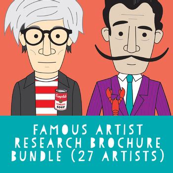 Famous Artist Research Brochure Bundle Artists Distance Learning