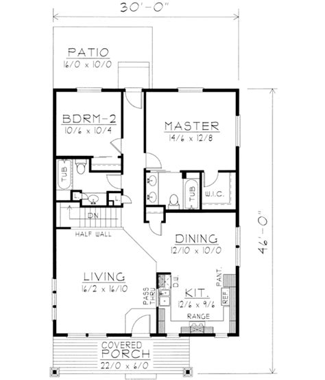 1200 Square Foot House Plans 2 Bedroom 2 Bath Plan Plans 1200 Sq Ft