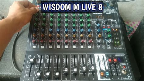 REVIEW MIXER AUDIO WISDOM M LIVE8 YouTube