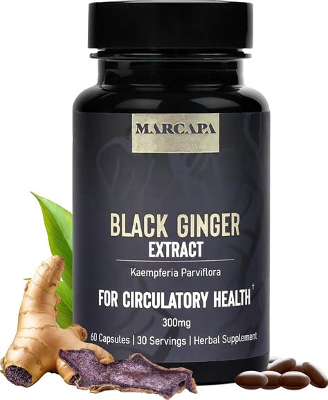 Amazon Marcapa Black Ginger Root Supplement Softgels