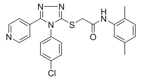 2 4 4 CHLOROPHENYL 5 4 PYRIDINYL 4H 1 2 4 TRIAZOL 3 YL SULFANYL