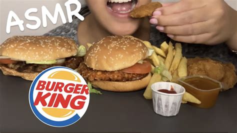 Asmr Burger King Whopper Crispy Chicken Sandwich Chicken Nuggets