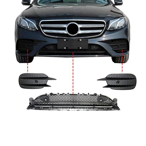 Lower Front Left Right Bumper Grill A For Mercedes Benz E