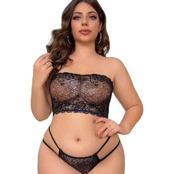 Luxurious Hollow Shape Oversize Sexy Lingerie Size Plus Fat Woman Girls