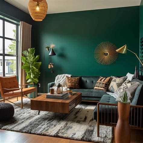 colour   emerald green walls
