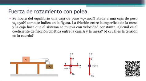 Fuerza De Rozamiento FricciÓn Ejercicios Resueltos N°5 Calcular La Tensión Y El Coeficiente