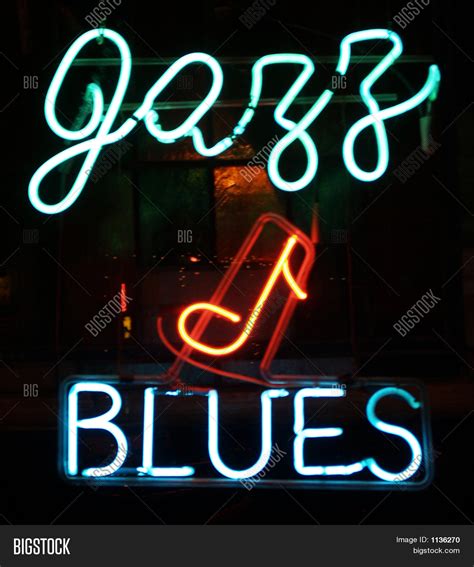 Jazz Blues Neon Sign Image Photo Bigstock