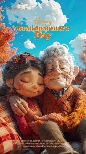 Premium PSD | Happy grandparents day