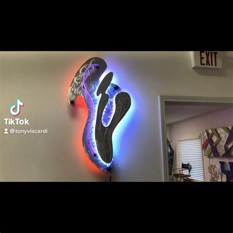 Contemporary Neon LED Sculpture By Artist Tony Viscardi Video