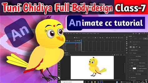 How To Create Bird Character Class Adobe Animate Hindi Tutorial