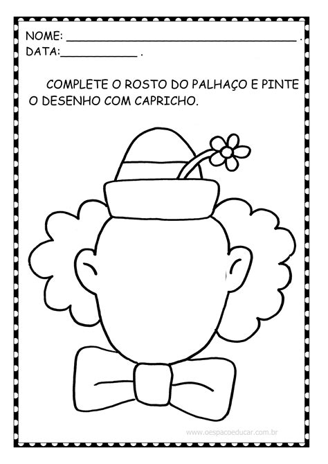 Educa O Infantil Atividades Palha Os Para O Dia Do Circo Blog