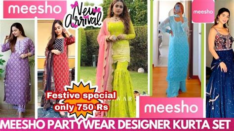 Meesho Haul Meesho Party Wear Kurta Set Designer Sharara Set