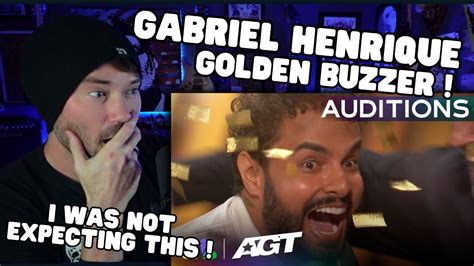 Metal Vocalist First Time Reaction Golden Buzzer Gabriel Henrique S