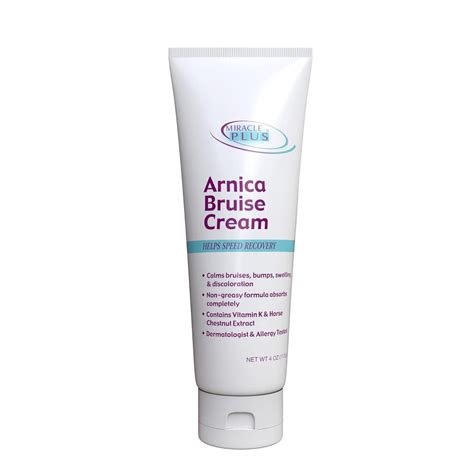 Miracle Plus Arnica Healing and Swelling Relief Bruise Cream, 4 oz - Walmart.com