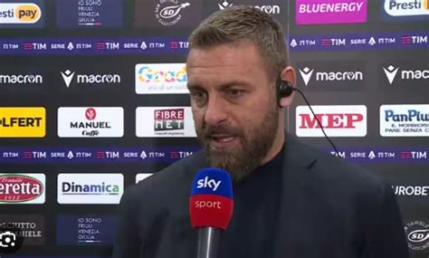 De Rossi I Ragazzi Stanno Facendo Un Lavoro Incredibile E Ce L