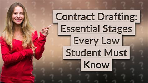 What Are The Essential Stages Of Contract Drafting Every Law Student