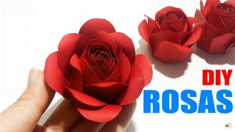 Como Hacer Flores De Papel Rosas Super Faciles Y Rapidas Diy