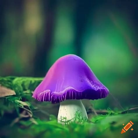 Purple Mushrooms In A Magical Forest On Craiyon