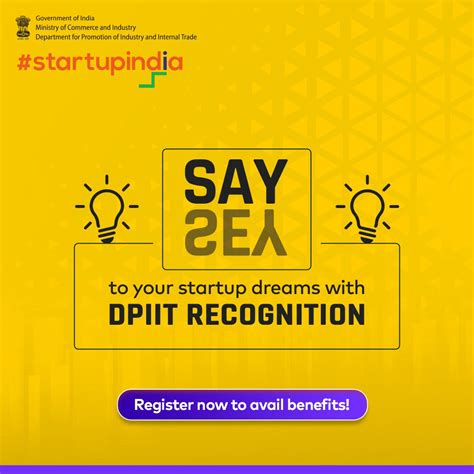 Startup India On Twitter Dpiit Recognition Is The Key To Your Startup Dreams Avail Various