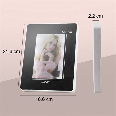 Inara Bingkai Foto Cermin Photo Frame Magic Mirror Square With Light