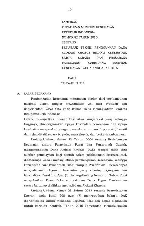 PDF 10 LAMPIRAN PERATURAN MENTERI KESEHATAN PDF FilePetunjuk