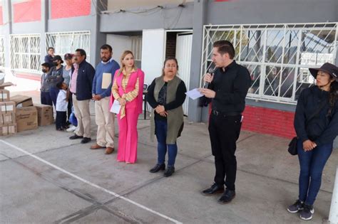 Paola Angón entrega mejoras en escuelas de San Pedro Cholula Contundente