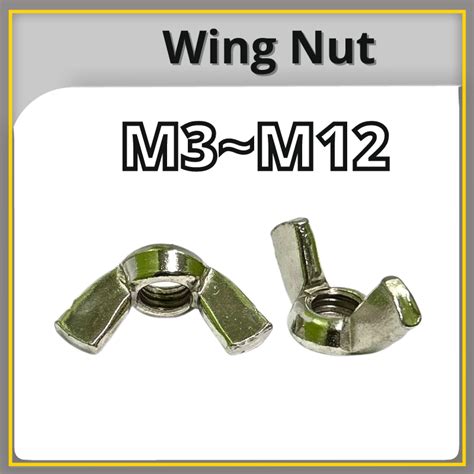 Wing Nut DIN315 AF Nickel Plating M3 M4 M5 M6 M8 M10 M12