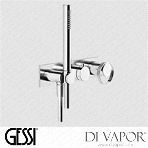 Gessi External Parts For Thermostatic Mixer Three Way Diverter Art