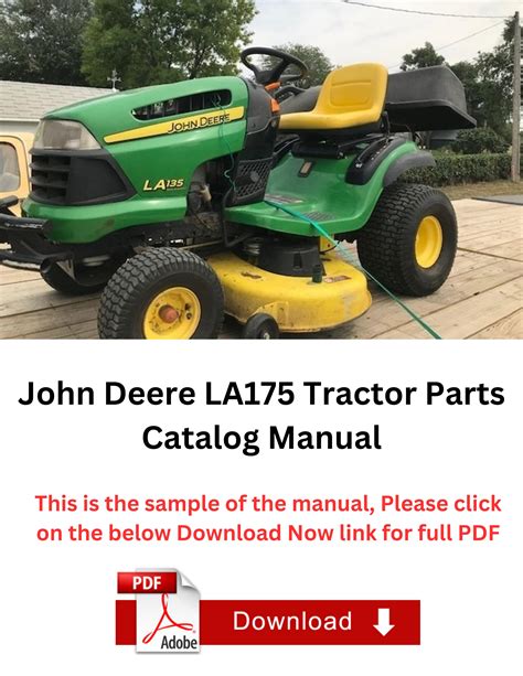 John Deere La175 Tractor Parts Catalog Manual By Service And Repair Info Issuu