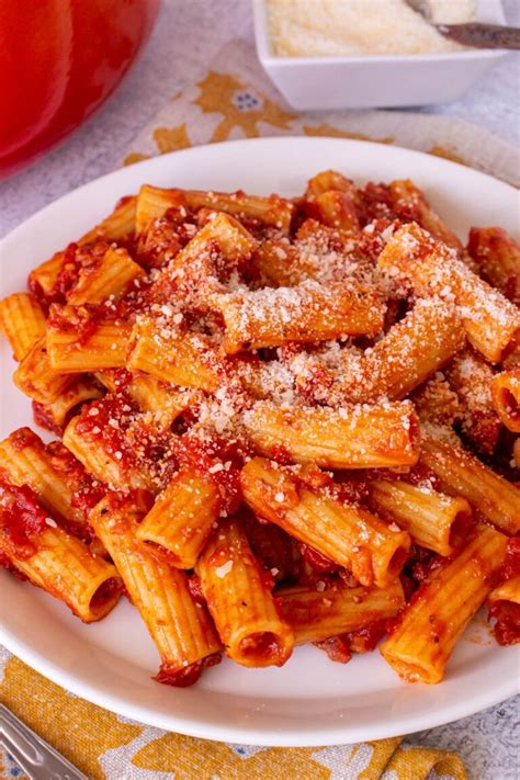 Rigatoni All Amatriciana Mission Food Adventure