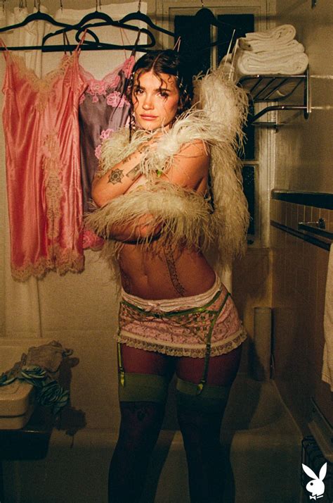 Brunette Model Ari Kytysa Taking Off Her Clothes For Playboy Plus Photos