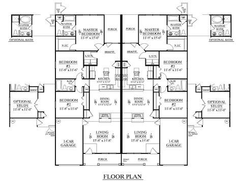 Family House Plans, Family Plan, Small House Plans, Duplex Floor Plans ...