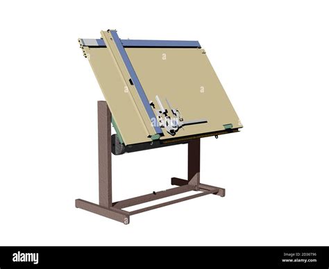 Large Drawing Board In The Engineering Office Stock Photo Alamy