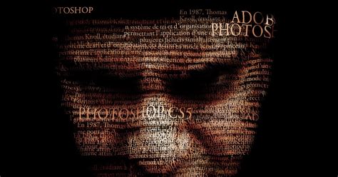 Cours Photoshop Portrait Typographique