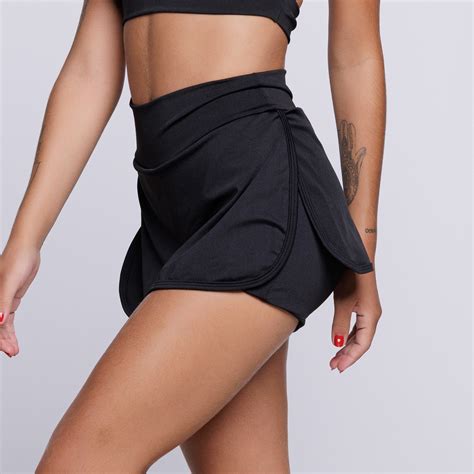 Short Saia Suplex Preto Vekyo Moda Feminina Para Todos Os Momentos