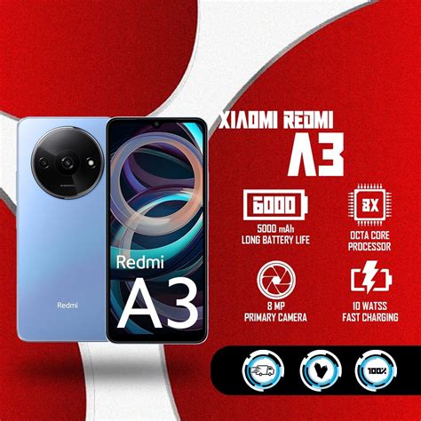 Xiaomi Redmi A3 3GB RAM 64GB ROM 6 71 HD Waterdrop Fullscreen