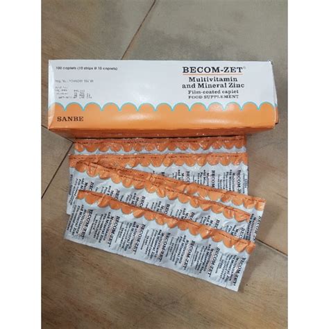 Jual Becom Zet Tablet Multivitamin Vitamin B Vitamin C Mg Zinc