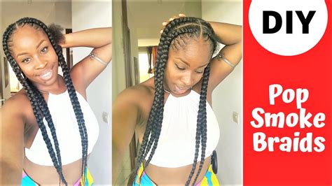 Diy ★ Pop Smoke Braids First Attemps And Without Mirrors By Dya