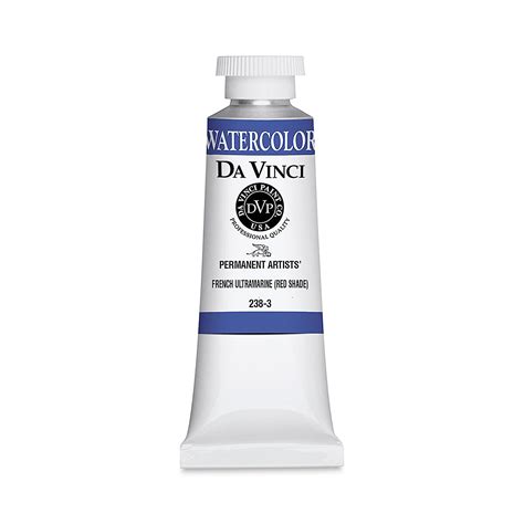 Da Vinci Artists Permanent Watercolor French Ultramarine 37 Ml Tube