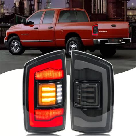 LED TAIL LIGHTS For Dodge Ram 3rd Gen 2002 2005 Sequential Signal Rear