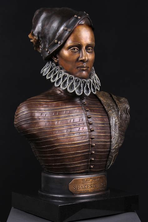 Edward De Vere 17th Earl Of Oxford Bronze Bust Author Of The Plays