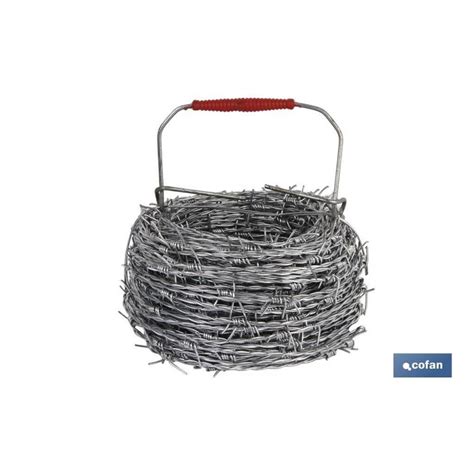 ALAMBRE DE ESPINO GALVANIZADO 1 7mm X 50m