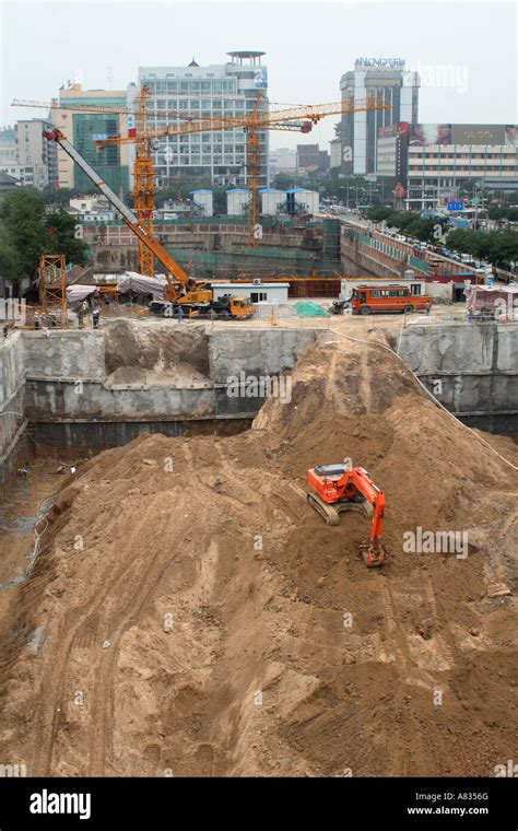 Subway Construction in Beijing Stock Photo - Alamy