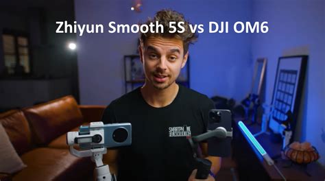 Zhiyun Smooth 5S vs DJI OM6 Phone Gimbal Comparison Video - Gimbal Test